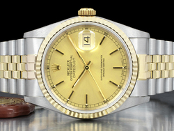 Rolex Datejust 36 Champagne Jubilee 16233 Crissy 